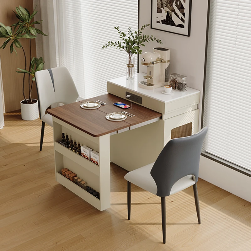 Moderne minimalistische eettafel Versier draagbare klaptafel in Scandinavische stijl Ruimtebespaarders Muebles De Cocina Restaurantmeubilair