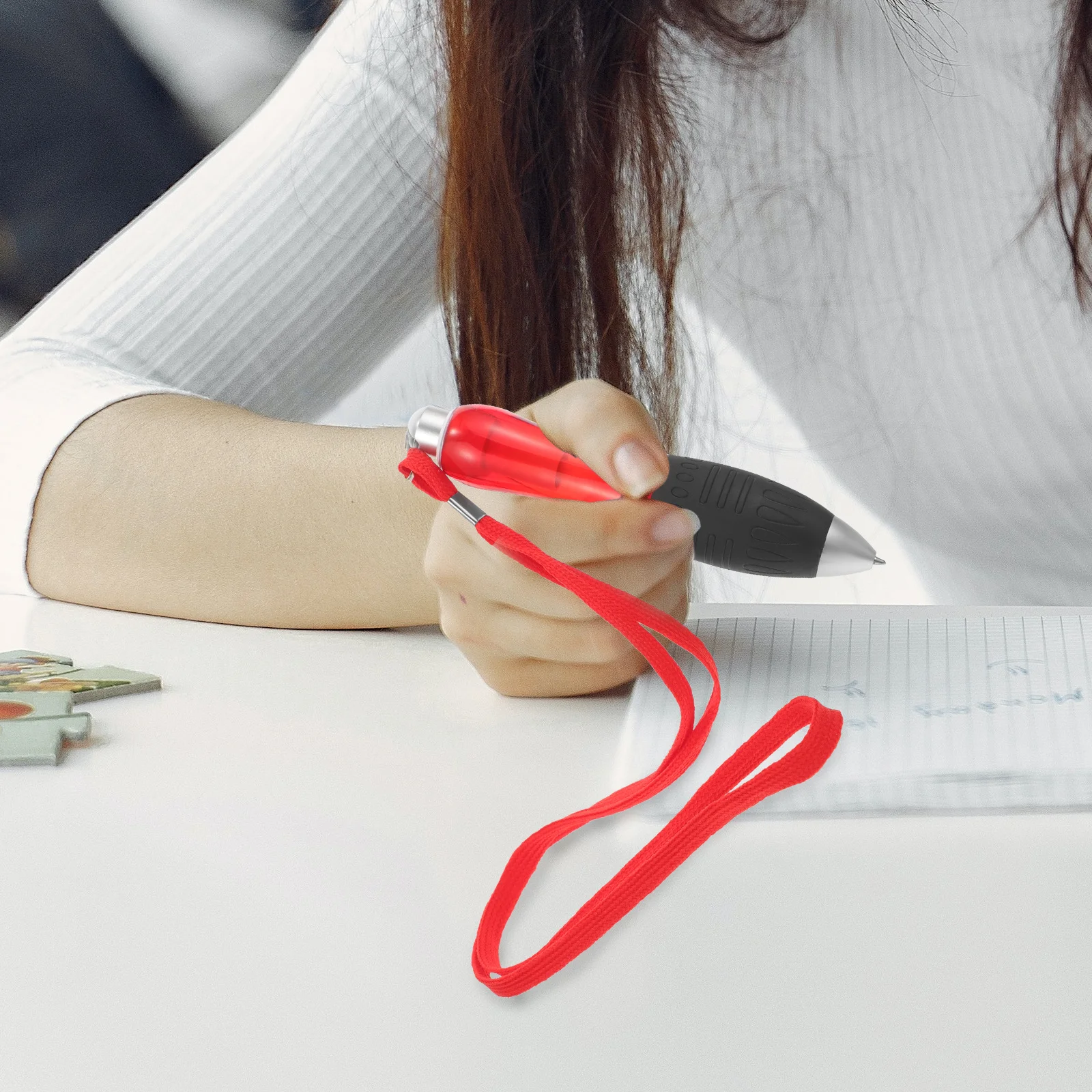 

2Pcs Fat Pen Weighted Multi-Use Ballpoint Pen Sturdy Plastic Anti-Slip Writing Accessory Writing Accessory Sleeve Pens