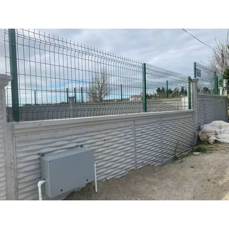 High Quality 3d Curved Bending Galvanized PVC Coated Outdoor Fence Panel with Triangular Bends for Garden Home House