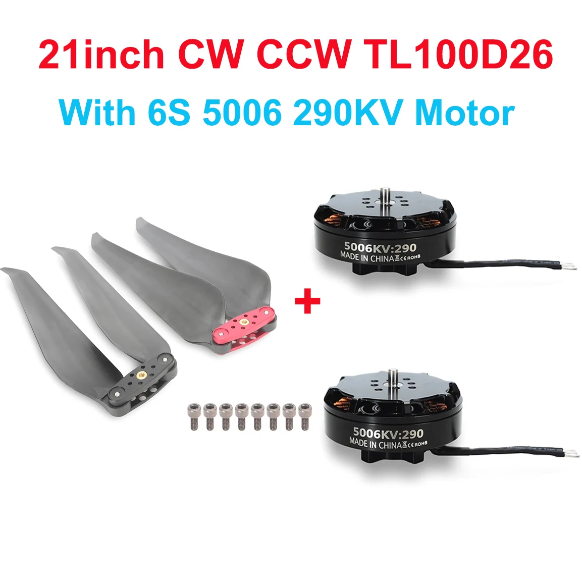 tarot-rc-2110-プロップス-21-インチ高効率折りたたみ式-cw-ccw-プロペラ-クリッププロップス付き-12s-5010-130kv-rc-マルチロータードローン用