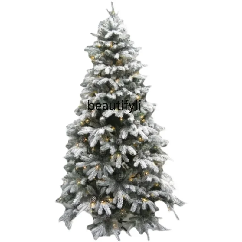 Snow PE pine needle Christmas tree, luxury window snow 3 meters encryption 10 feet pine cone Christmas tree simulation