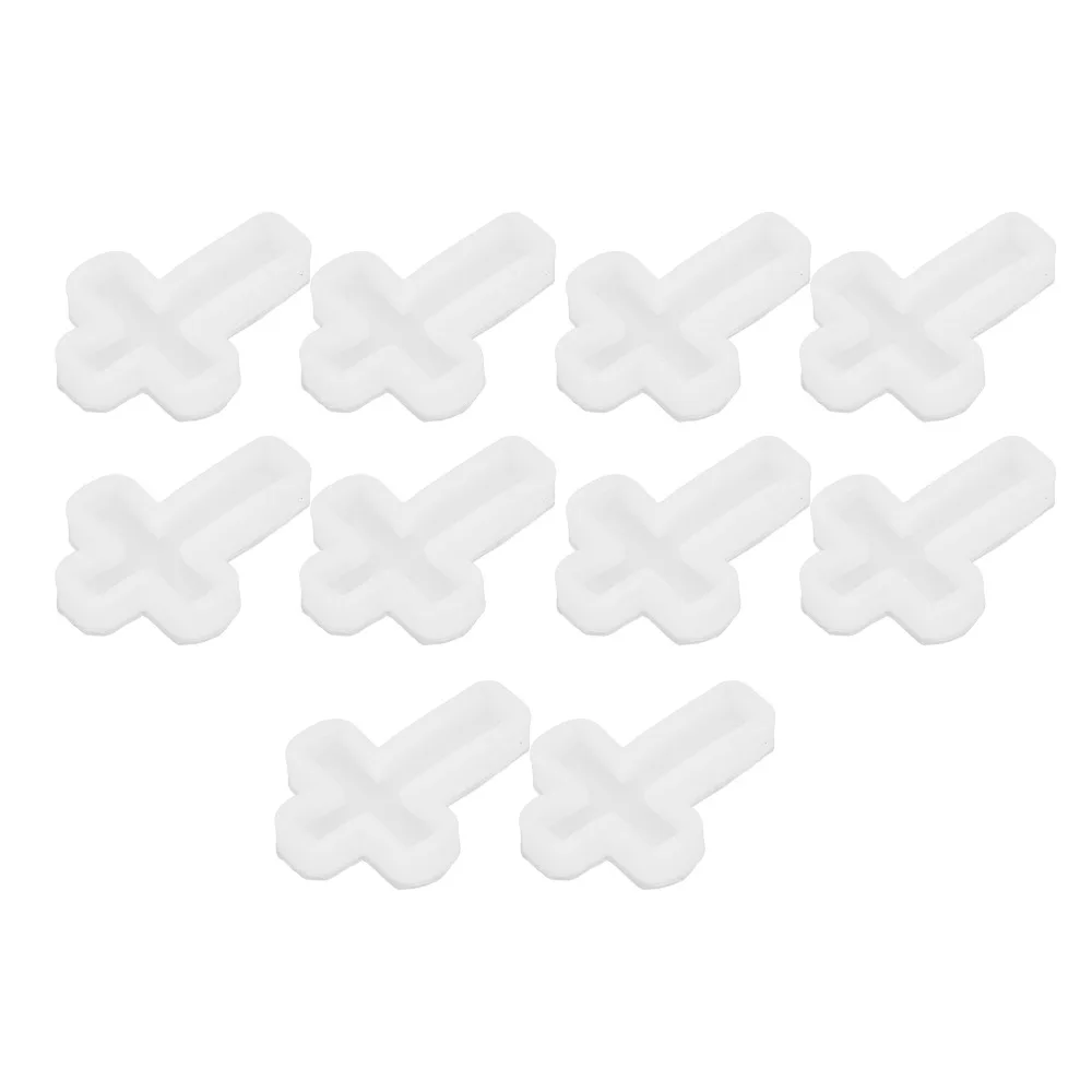 10pcs Fast Mirror Effect Cross Resin Mold Easy Demoulding Elastic Silicone Candle Mold Epoxy Resin Mold For DIY