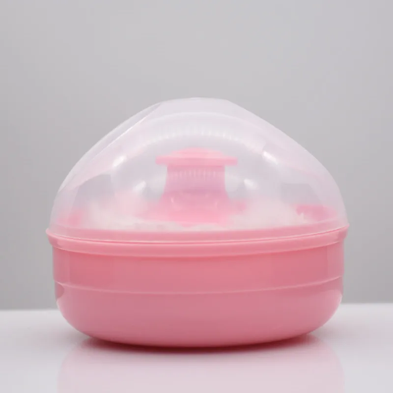 New High Quality Baby Soft Face Body Cosmetic Powder Puff talcum powder Sponge Box Case Container 1PCS Wholesale