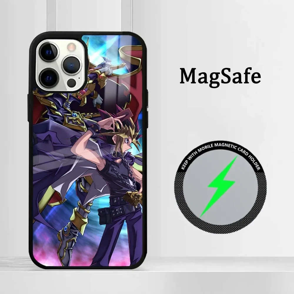 Game Y-Yu-Gi-Oh Phone Case For iPhone 15 14 13 12 11 Pro Max Plus Mini Mirror Magnetic Cover