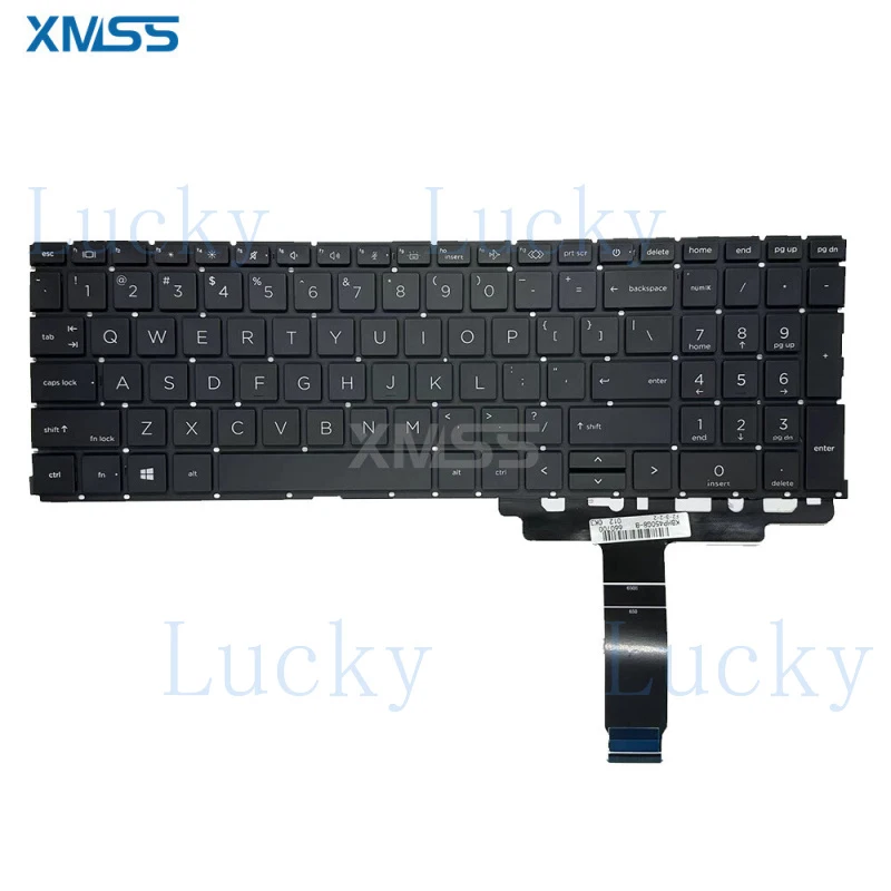 

f Laptop Keyboard US English New For HP ProBook 650 G8 650 G9 With Backlit