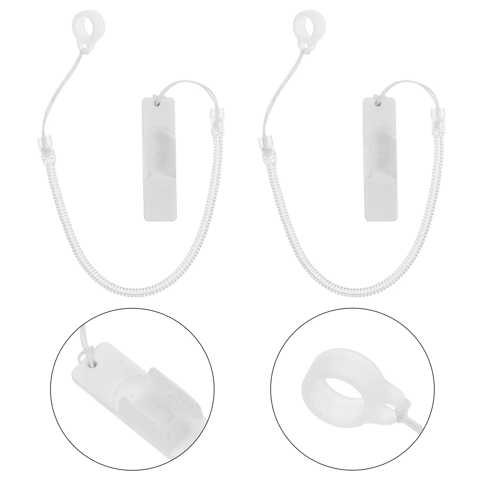 

2pcs Signature Spring Rope 40Cm Anti-Lost Lanyard Fixing Base For Touchscreen Stylus Pen Holder Retractable Tether Pen Leash
