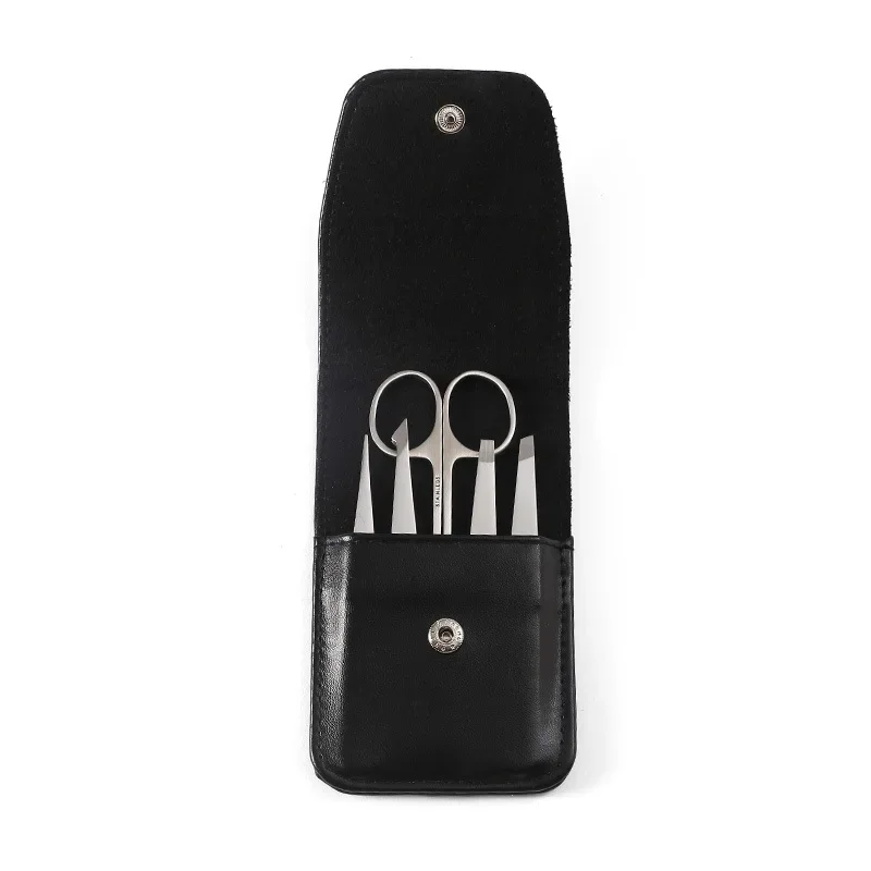 Eyebrow Pliers Eyebrow Clip Black Eyebrow Tweezers Stainless Steel Eyebrow Clip Eyebrow Trimming Tool Flat Eyebrow Pointed Clip