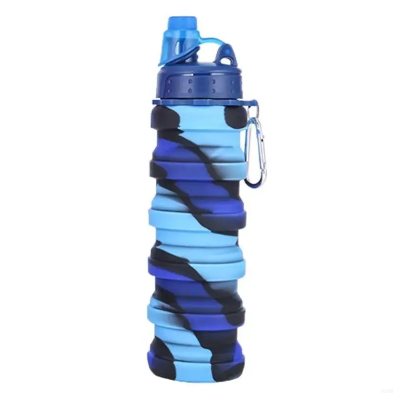 F19B Silicone Folding Cup Creative Retractable Cup Telescopic Mug Water Cup Collapsible Folding Mug Drinkware 4 Styles