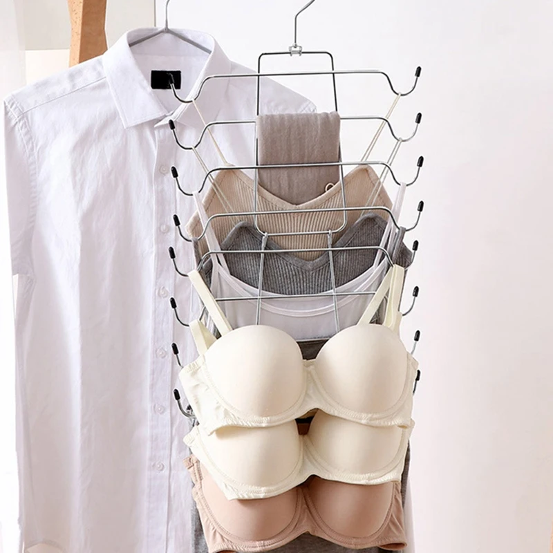 3-Pack Closet-Organizer 8 Tier Tank-Top-Hanger Space-Saving For Organization-And-Storage Camisoles Scarf