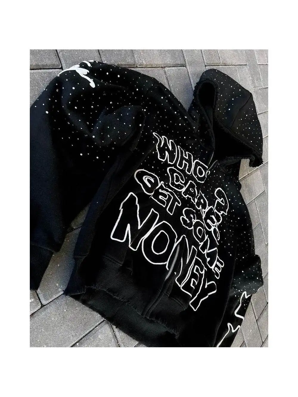 Moletons Casuais Fs com Capuz Estampados Vermelho Tijolo Brilhante Moda Casual Tecido PVC Saia de Cintura Média Manga ...