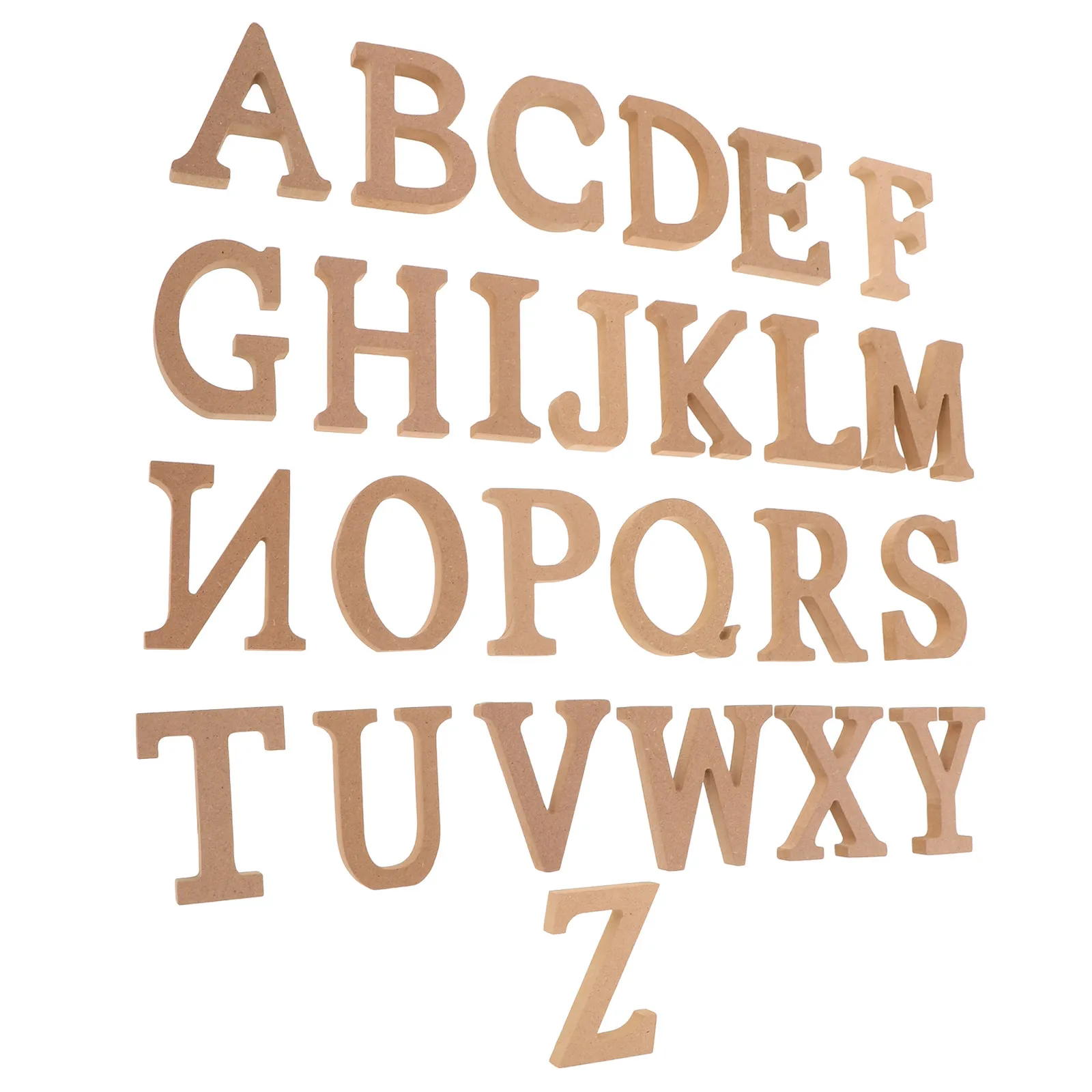 Home Decor Letter for Shelf Decorative Wall Letters Alphabet Blocks Decorations Craft Khaki