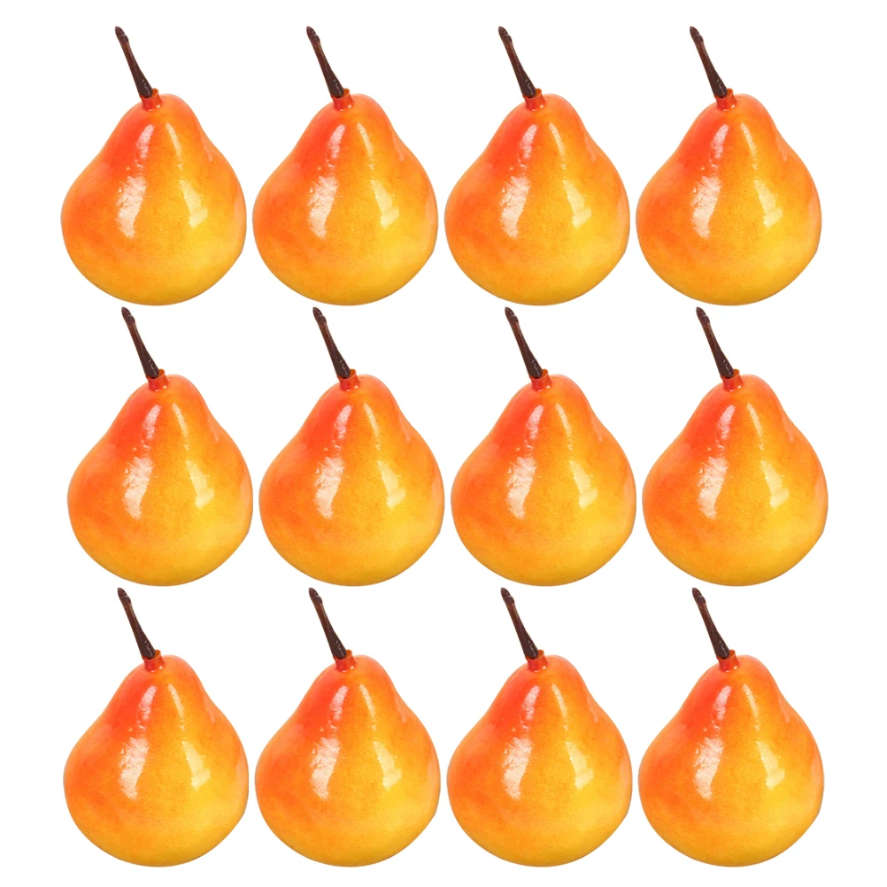 

30pcs Mini Pineapple Fake Fruits Adorable Pear Models Artificial Fruit Decor Kitchen Garden Office Simulation Fruit Realistic