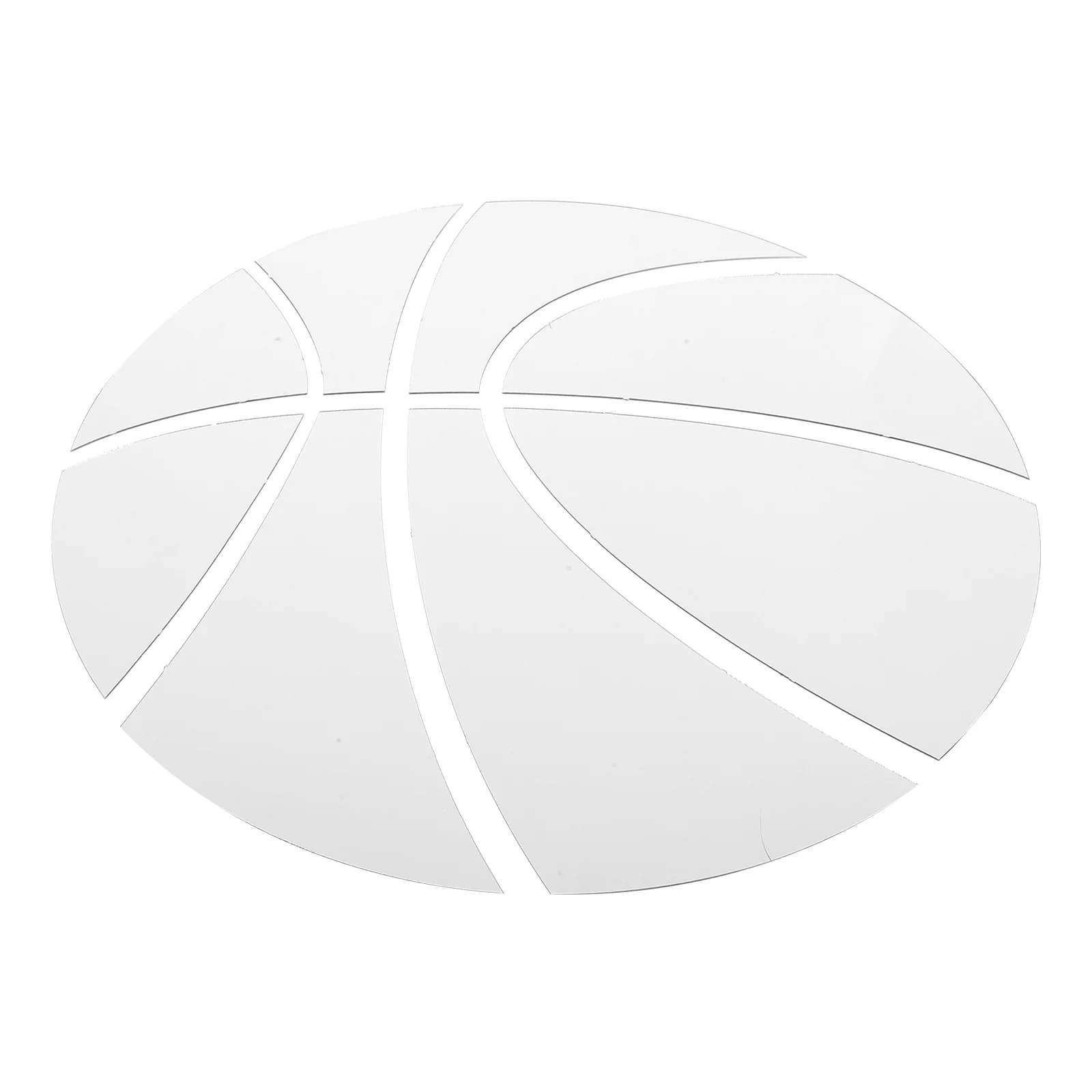 Adesivo de espelho acrílico com tema esportivo, decalque de parede fácil de remover sem resíduos pegajosos, adesivo de espelho acrílico, espelhos de parede esportivos