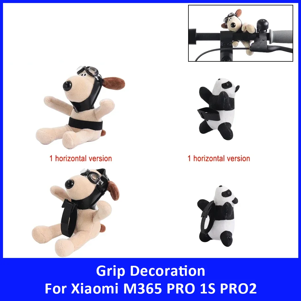 Grip Decorations for Xiaomi M365 PRO 1S PRO2 Mi3 Mi4/4Lite /4 Ultra/5Pro 5Max Electric Scooter Accessories Handle Dog Panda Doll