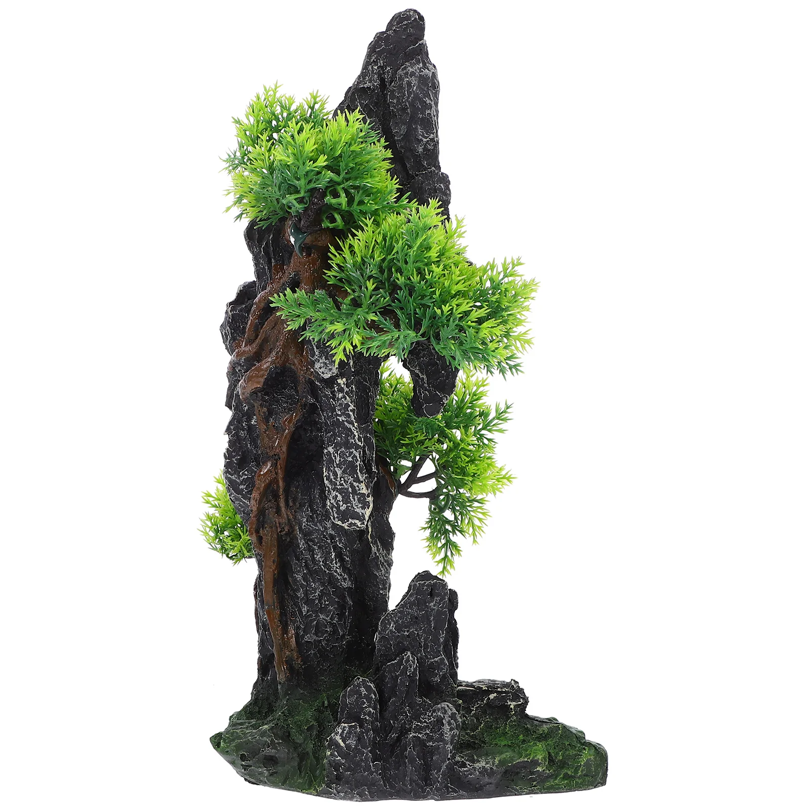 

Artificial Coconut Tree Decor Fish Tank Accessory Resin Adornment Desktop L scape nament Aquarium Decorations Sturdy Durable