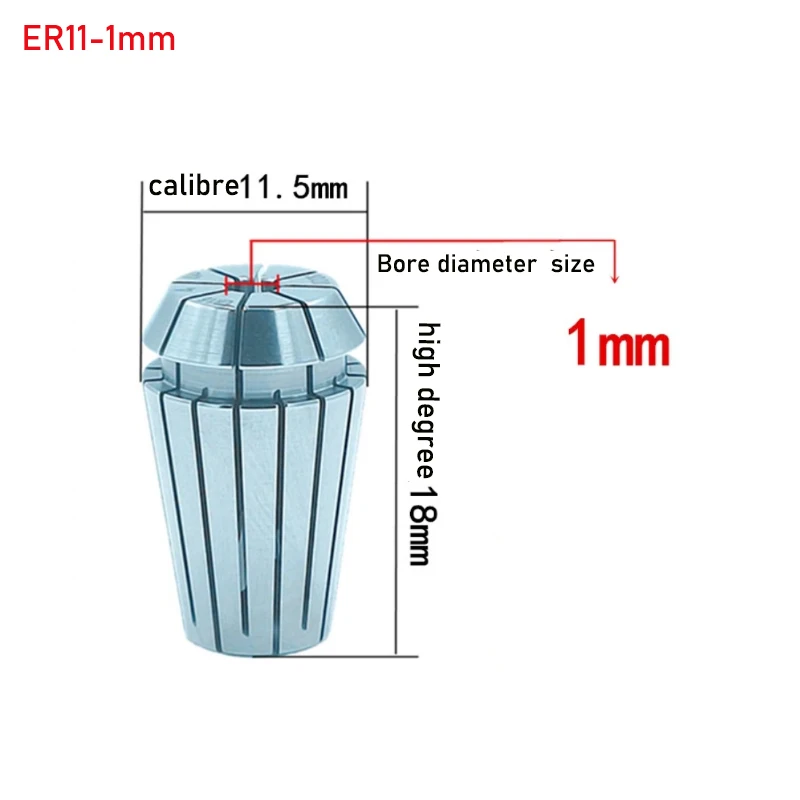 أدوات الساعات آلة الحفر مقاعد البدلاء كوليت ER11 -1mm ER11 -2mm Er11-3mm ER11-4.5mm ER11-5.5mm رأس تهزهز لـ ER11
