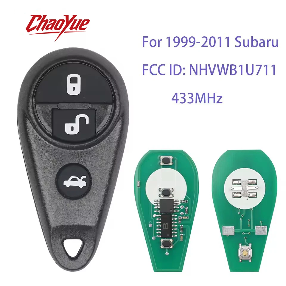 ChaoYue 433MHz NHVWB1U711 Car Remote Control Samrt Key For Subaru Forester Impreza Legacy Impreza Outback Tribeca WRX 1999-2009