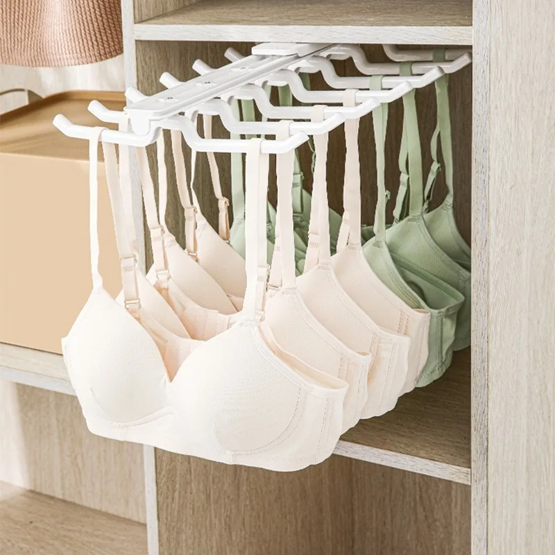 

Underwear Hanger, Wardrobe Storage Artifact, Pull-out Slide Rail, Multi-hook Sling, Bra, Underwear Finishing and Storage Shelf