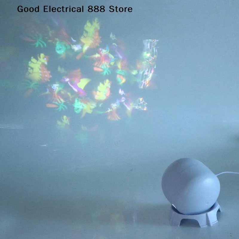 LED Dinosaur Projector Light, 360° Rotating Dynamic Night Light, USB Powered Ambient Lamp, Decorative Lighting For Game,Living R