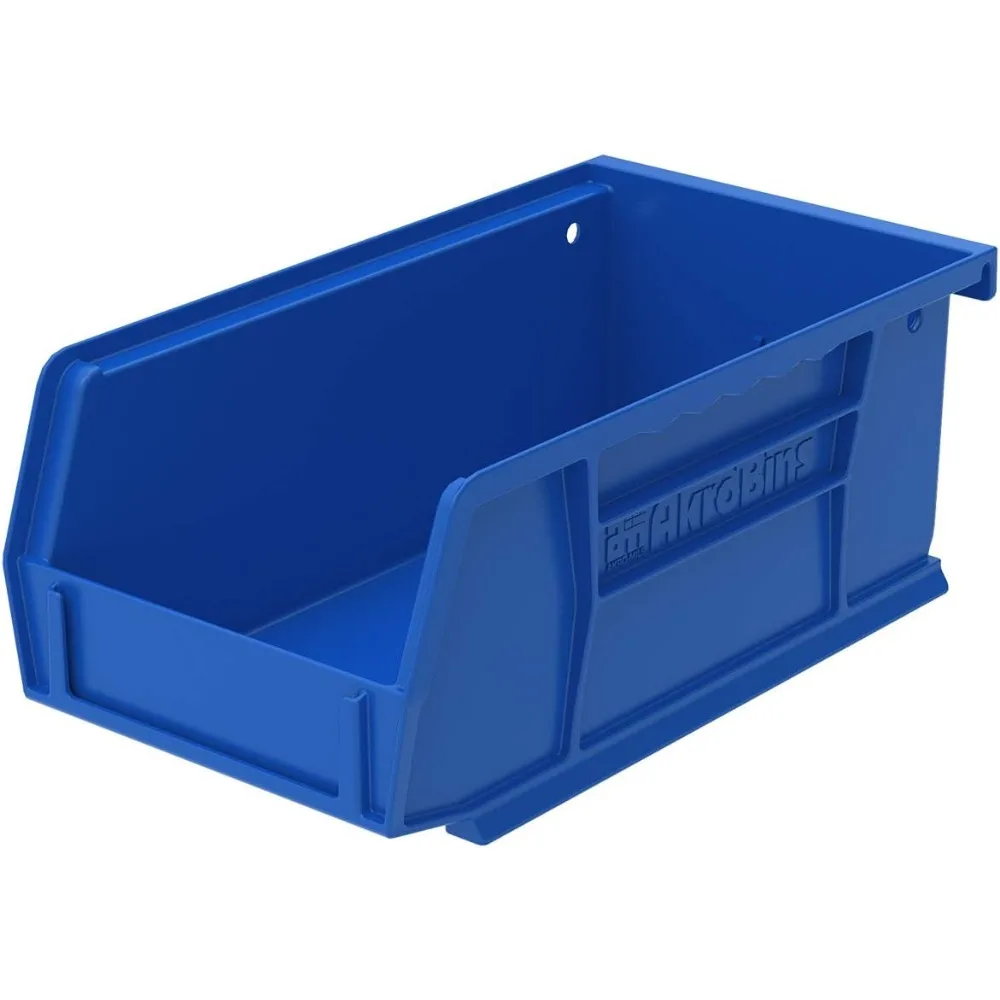 

30220 AkroBins Plastic Hanging Stackable Storage Organizer Bin, 7-Inch x 4-Inch x 3-Inch, Blue, 24-Pack