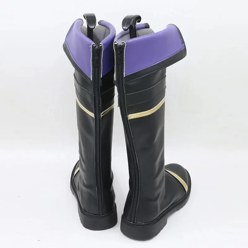 2025 aaa 그림자 속의 위인 카게노 시드 코스프레 신발 부츠 블랙 게임 애니메이션 할로윈 크리스마스 여성 남성 의상 파티 프로