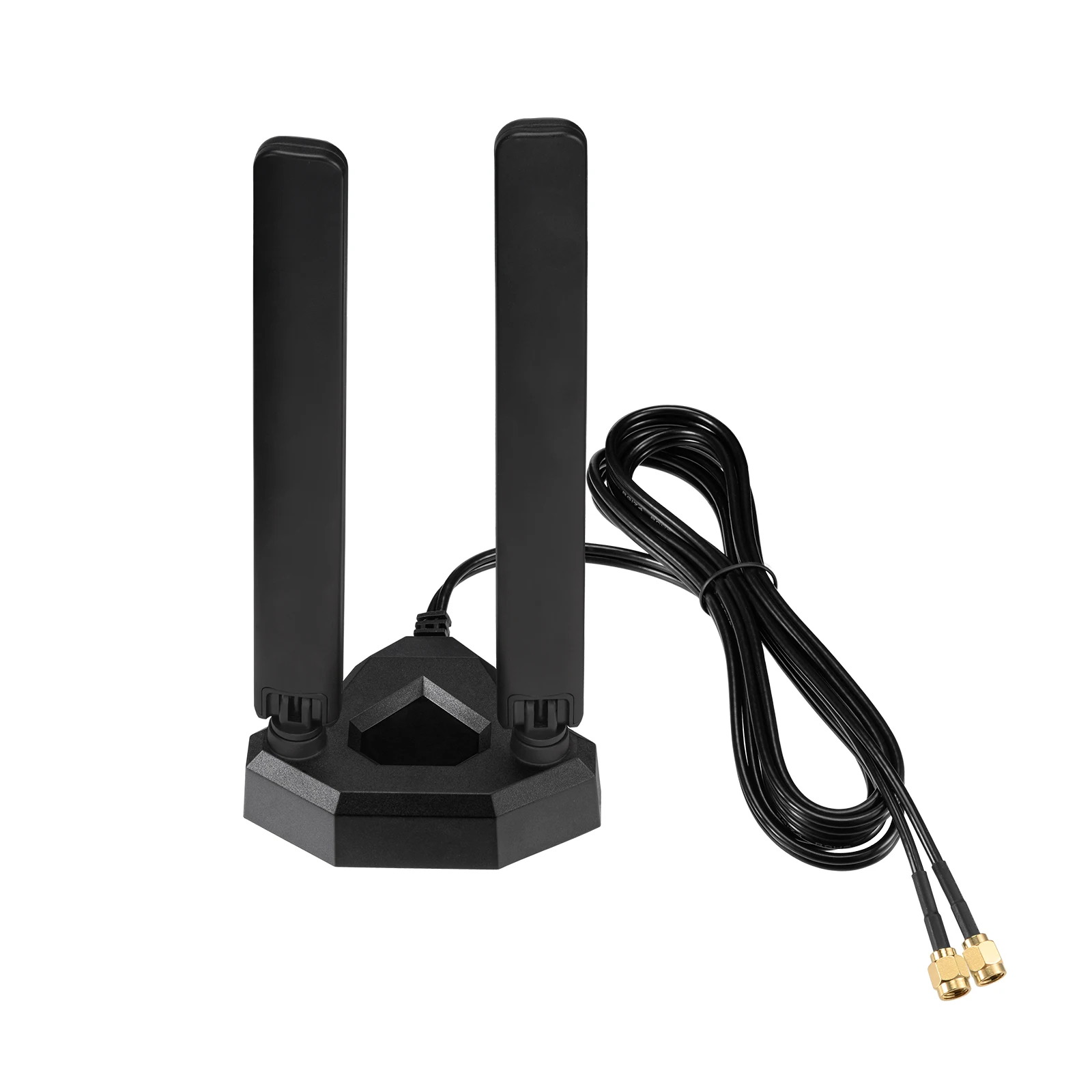 Imagem -03 - Superbat-antena Wifi de Base Magnética 6dbi Dual Band 6ghz 5ghz 2.4ghz 6e Tri-band Gaming Antena 6.5ft Rp-sma Masculino para Wukong Game pc