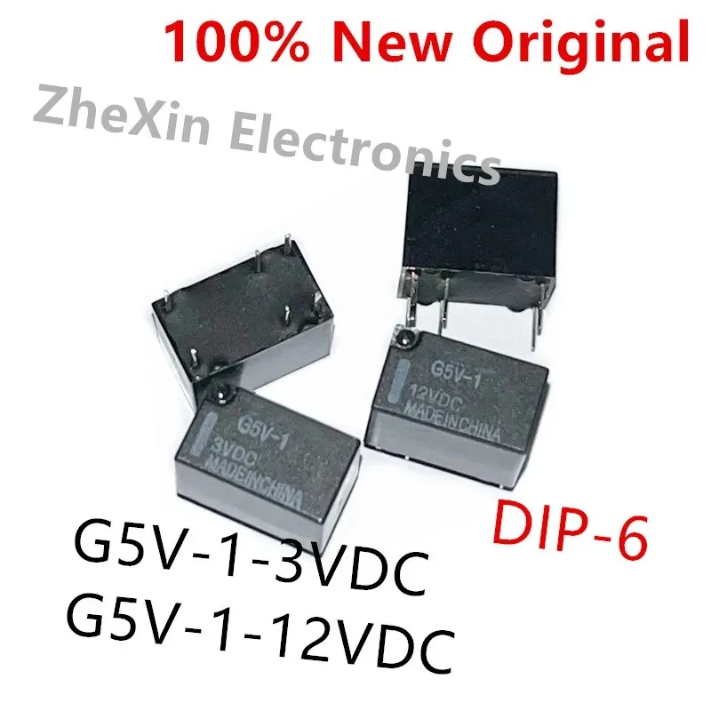 10PCS/Lot   G5V-1-3VDC 、G5V-1-5VDC 、G5V-1-9VDC 、G5V-1-12VDC 、G5V-1-24VDC   DIP-6   New Original High Sensitivity Signal Relay