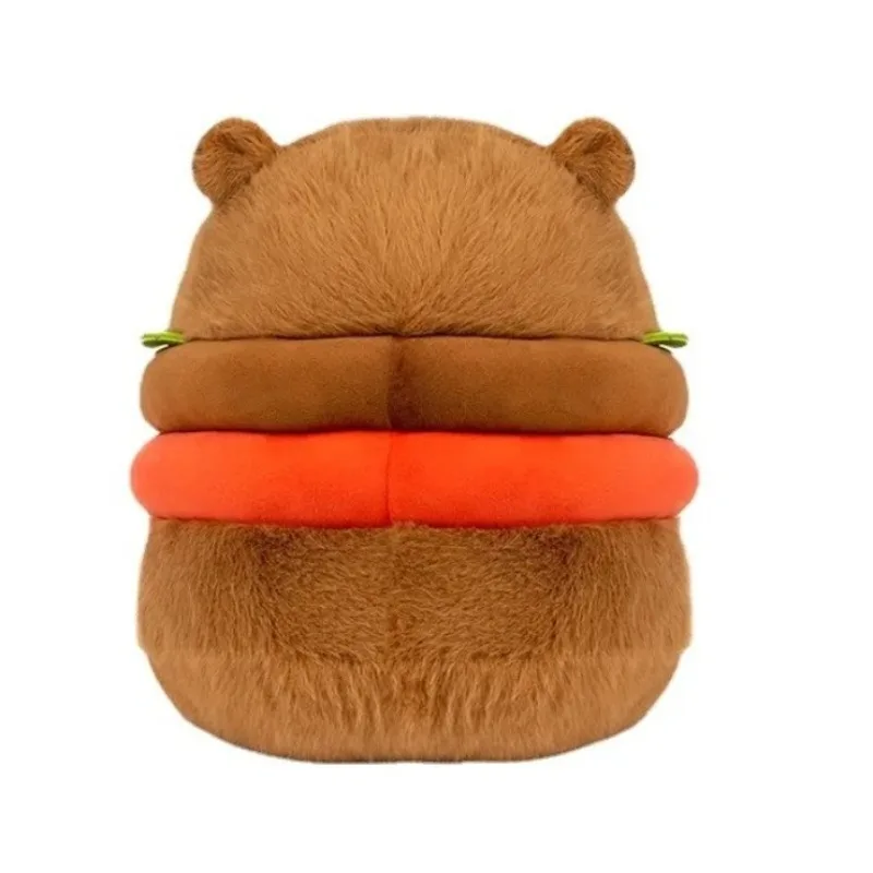 مضحك هامبورغ كابيبارا ألعاب من نسيج مخملي رقيق لطيف بلوشي دمية محاكاة كابيبارا أنيمي الحيوانات المحشوة لينة أفخم هدية ألعاب أطفال