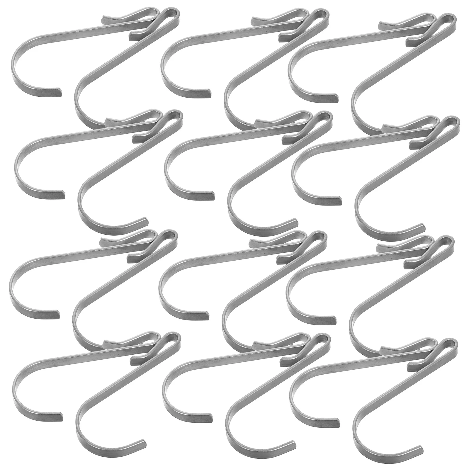 

20Pcs Stainless Steel J Hooks Heavy Duty Hanging Clips for Kitchen Bathroom Wire Rack Shelf Towel Pan Purse Holder