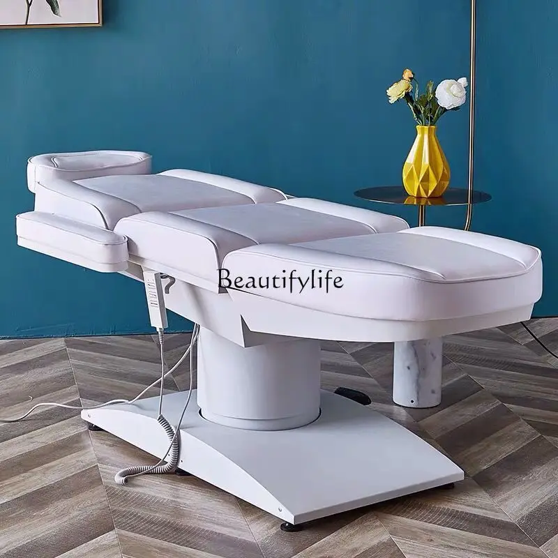 

04-Electric beauty bed rotatable automatic lifting tattoo embroidery body examination bed