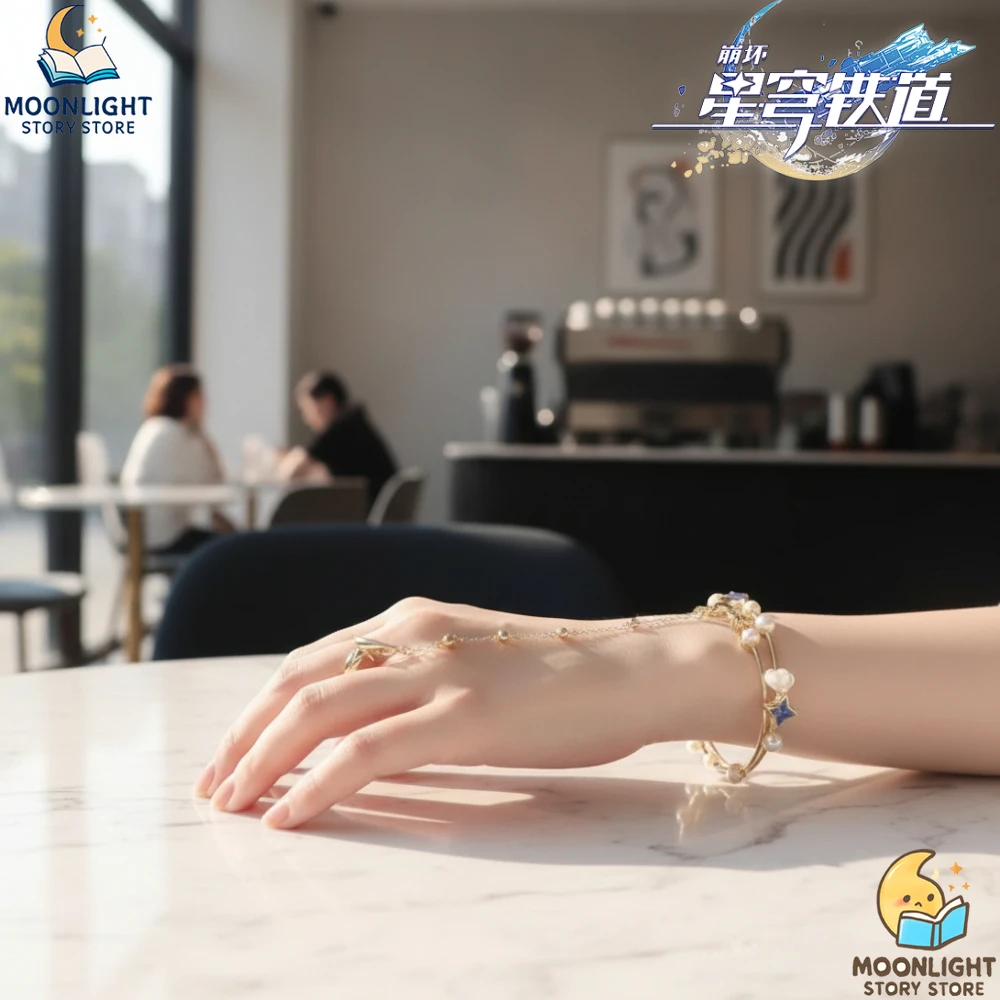 สายรัดข้อมือของสะสมเกม Honkai: Star Rail รุ่นโรบิน ‌ ‌   แหวนซีรีส์ฮงไก ของตกแต่งแฟชั่น ของขวัญคู่รักสำหรับงานเดท งานปาร์ตี้ การถ่ายภาพ