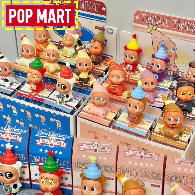 

Подлинная поп-март, мерцающая слепая коробка для создания вашего вкуса, 9 шт., полные персонажи, десертная тема, милая фигурка, коллекционный подарок на день рождения