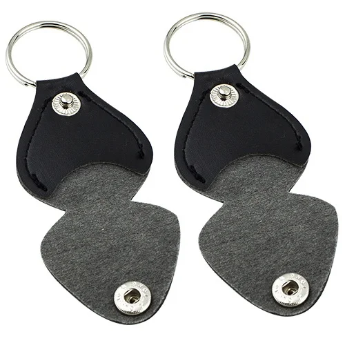 PU Leather Key Chain Guitar Picks Holder Keychain Plectrums Bag Case Supplies Guitar Accessories