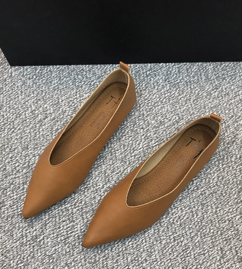 Spring Autumn Flat Shoes Leisure Women Flats Female Soft Sole Ladies Footwear Comfortable Casual Lady Square Toe Shoes Girl C017