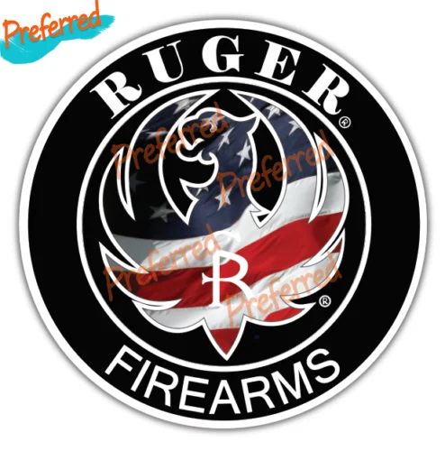 

Ruger Sturm Firearms American Gun Rifle Pistol Logo Vinyl Sticker Decal Car Truck for Cup, Laptop, Glass Door Cooler Car Sticker