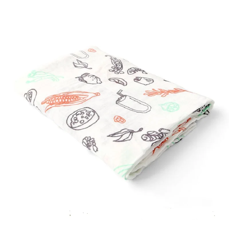 طفل قماط بطانية 120x120 سنتيمتر لينة الوليد التفاف الشاش 70% الخيزران 30% القطن مريحة خفيفة الوزن البطانيات للأطفال الرضع #3