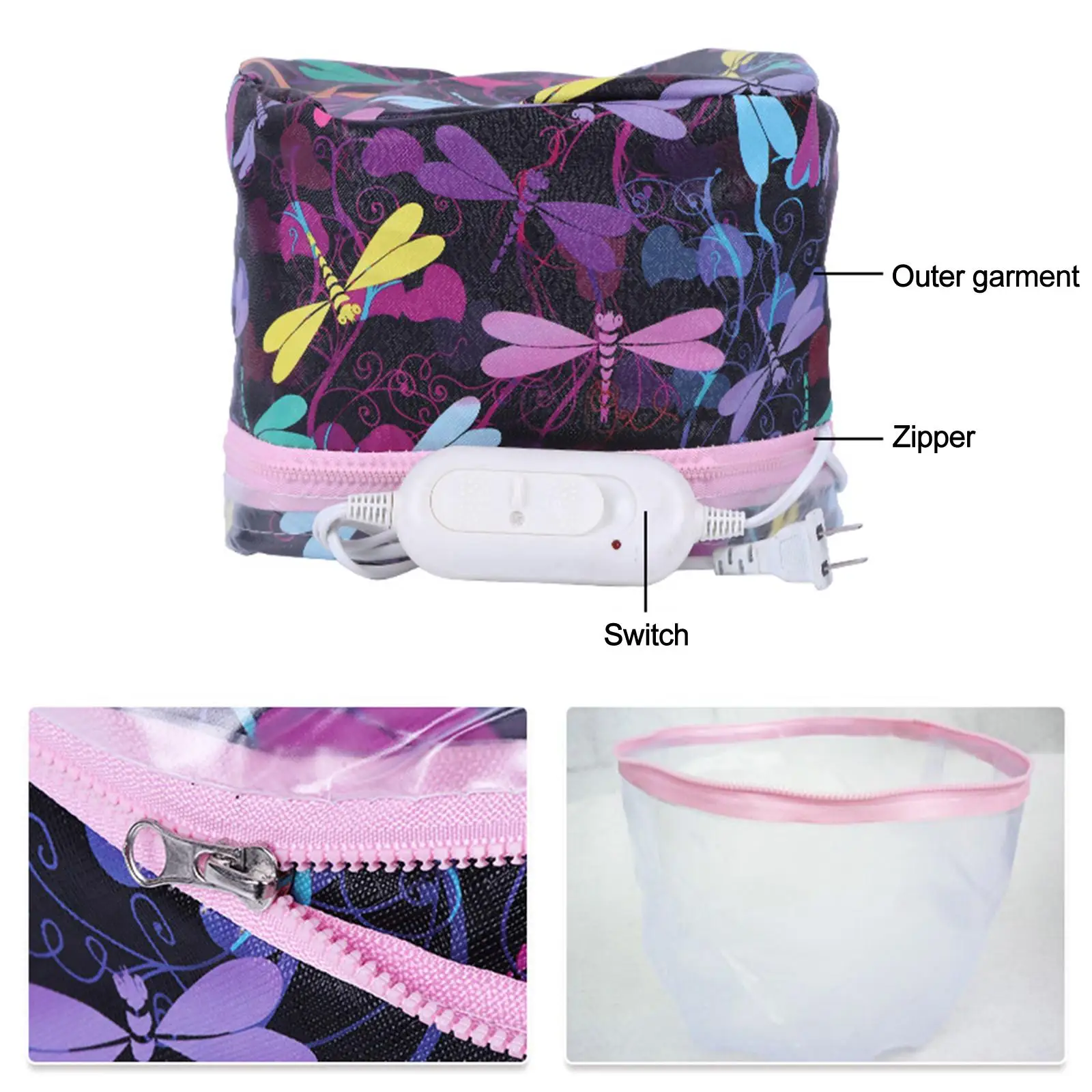 Tragbarer Haar dampfer Hut Styling Schönheit pflegende 220v Haarpflege Salon eu