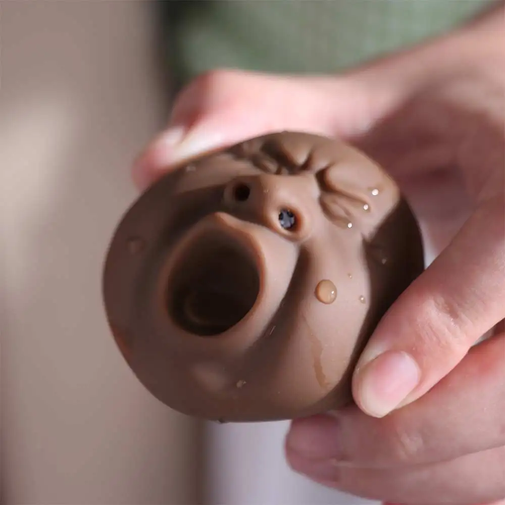 الشاي الحيوانات الأليفة الشاي الحيوانات الأليفة بخاخ الماء رئيس صغير الشاي القبيح إبريق الشاي المياه معتاد على الماء اللعب البلاستيكية سهلة ملء الماء الصيف #5