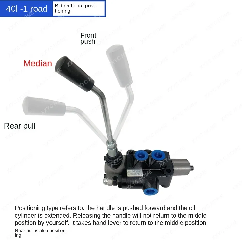 DBL-40L hydrauliczny zawór wielokierunkowy hydrauliczne ręczne zawory kierunkowe rozdzielacz cylindra olejowego ręczny zawór