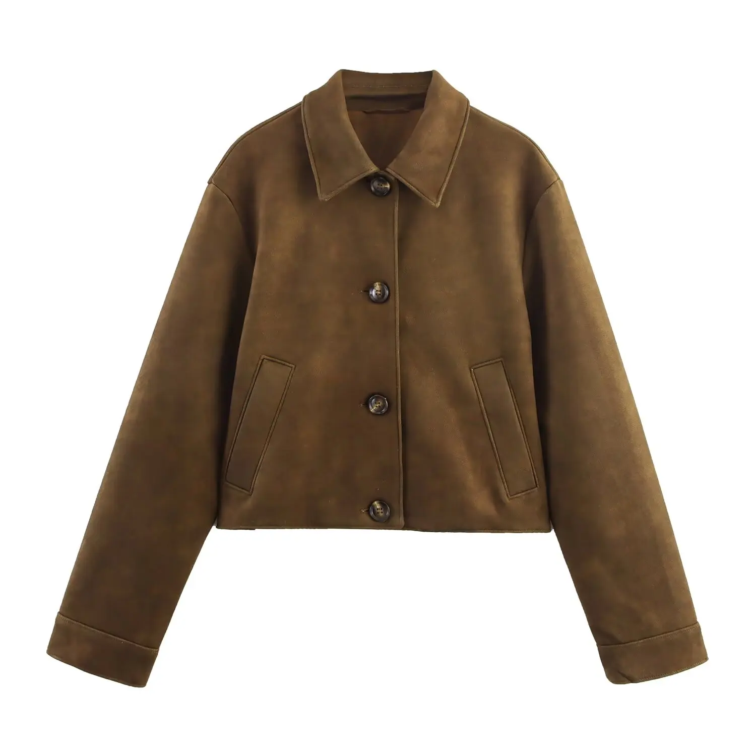 

Women's Autumn Jackets 2025 New Coats Fashion Slim Elegant Shorts Jackets Women's Chic Street Warm Youth Travel Long Sleeve Coat