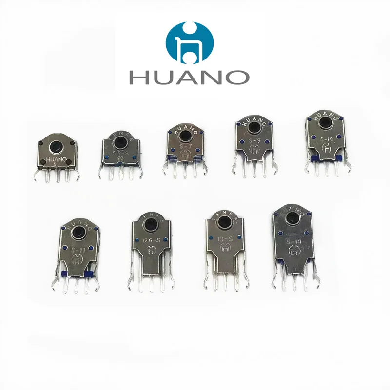 10/20/50/100Pcs HUANO Mouse navigation wheel encoder 5mm 7mm 9mm 10mm 11mm 13mm wheel hole distance 1.74mm Decoder mouse encoder