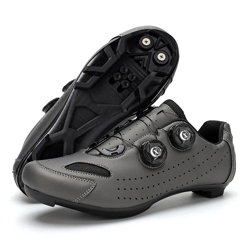 Nieuwe Zomer Fietsschoenen Mtb Cleat Zelfsluitende Mountainbike Sneakers Heren Wielrennen Schoenen Fiets Schoenademend Plat