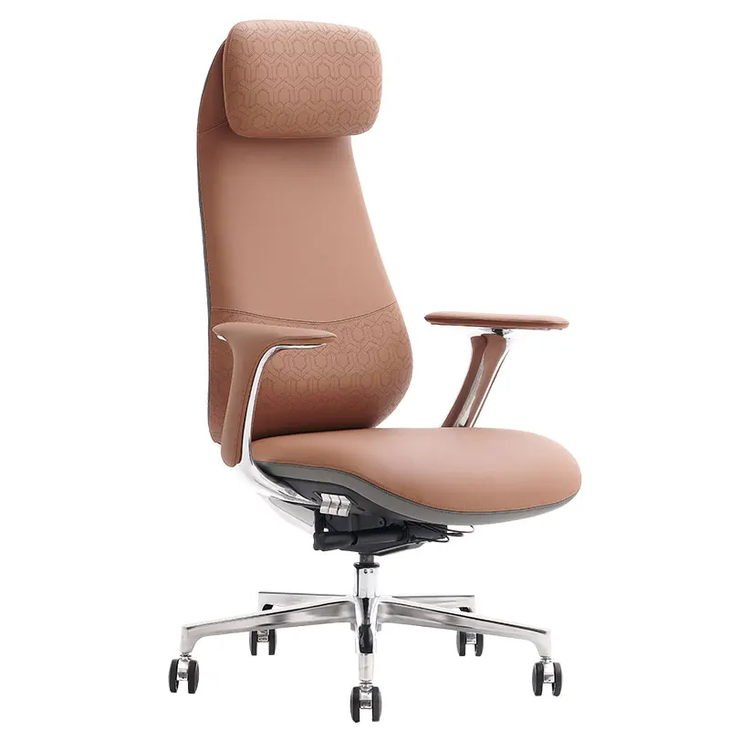 Hyundai High Back Executive Manager Boss Rotating Computer Leather Office Chair