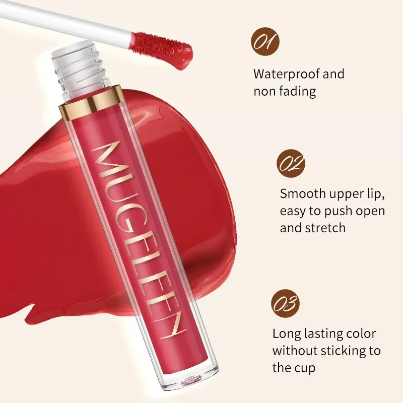 6Pcs/SET Liquid Velvet Matte Lip Gloss Red Lipstick Nude Makeup Women Long Lasting Waterproof Beauty Cosmetics