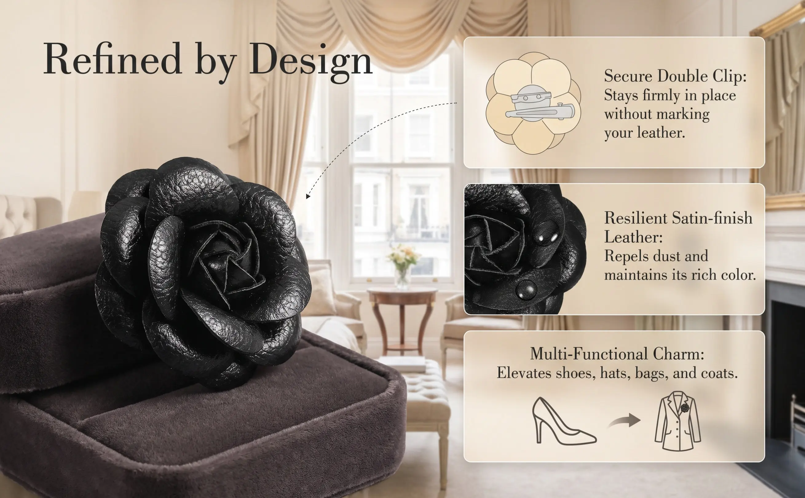 2Pcs Satin Flower Shoe Clips Bridal Shoe Decorations Boot Charms for Heels Sandals Wedding Accessories Boot Charm
