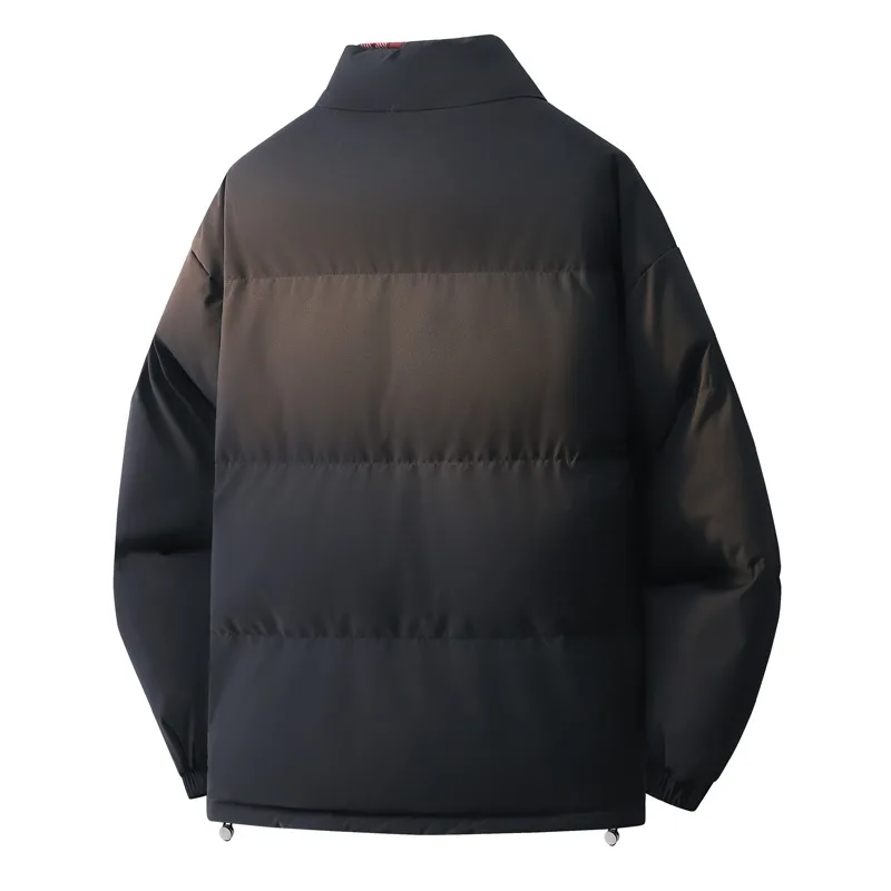 Vestes en coton d'automne et d'hiver, nouvelles vestes en coton épaisses et chaudes pour hommes, veste en coton ample avec col montant