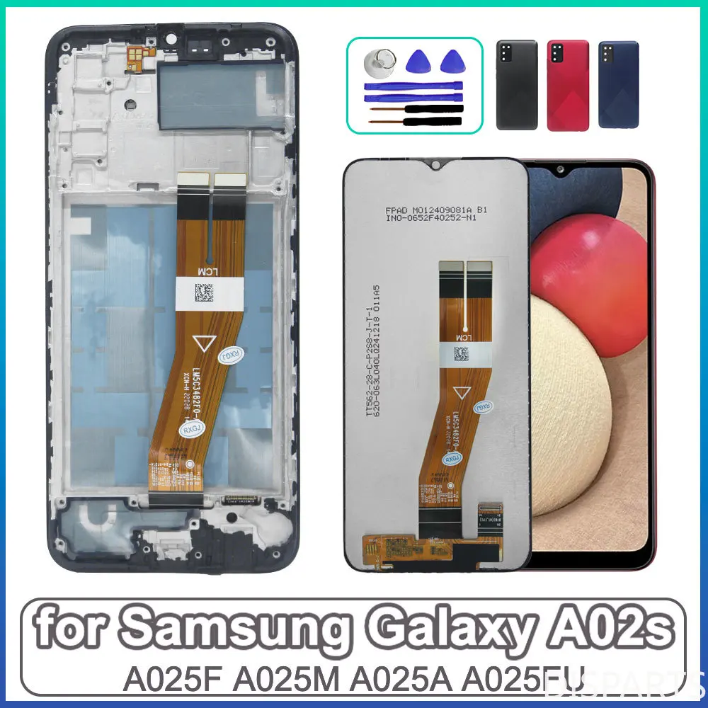 Tested LCD for Samsung Galaxy A02s Display Touch Screen Digitizer Assembly for Samsung Galaxy A02s A025F A025M LCD Display