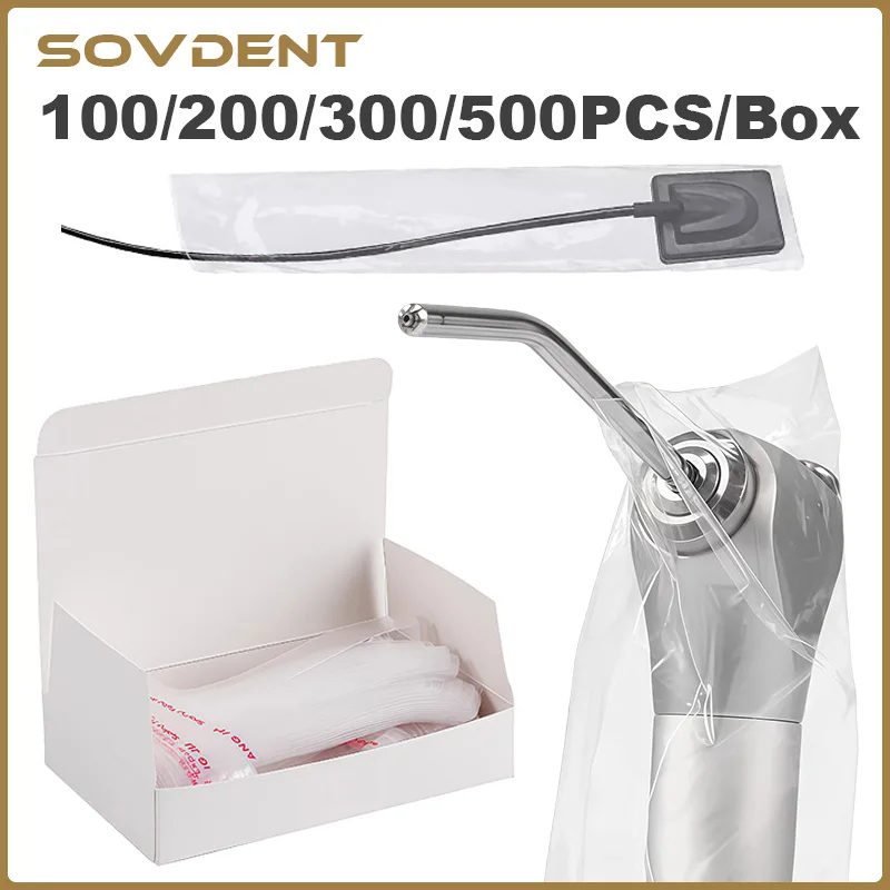 Disposable Light Curing Head Protective Cover Light Guide Light Stick Sleeve  Film Plastic Dental Material