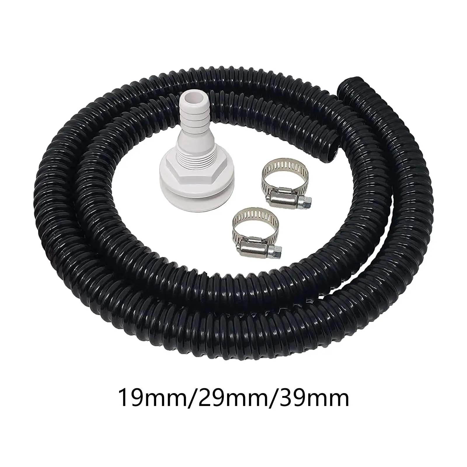 Marine Bilge Pump Installation with 2 Hose Clamps 6 Feet Long PVC Hose Flexible Kink Free Bilge Pump Hose Fits for Boats