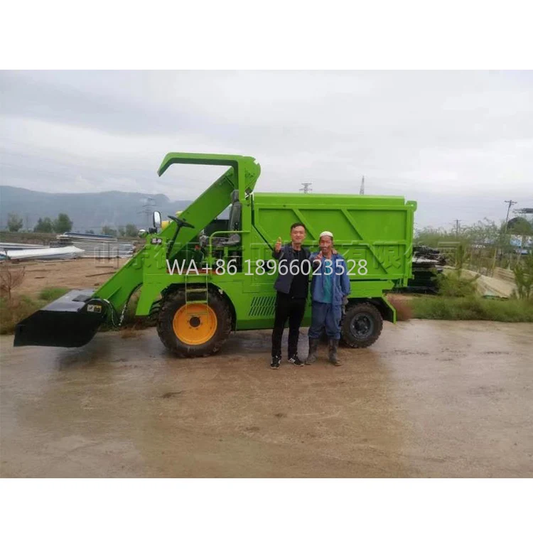 Caminhão de limpieza de estiércol, cubo basculante, estiércol automático, Sho vel, Mac hine, oveja, cerdo, recolector de estiércol